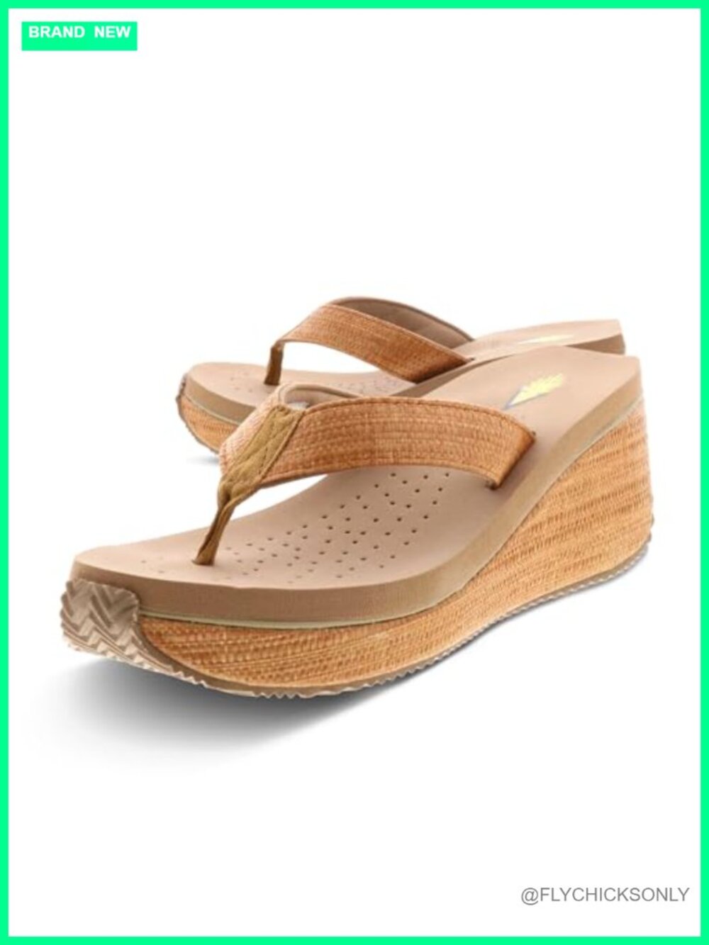 Women's Bahama Wedge Thong Sandal Slip-On EVA Insole 2.75in Wedge Heel